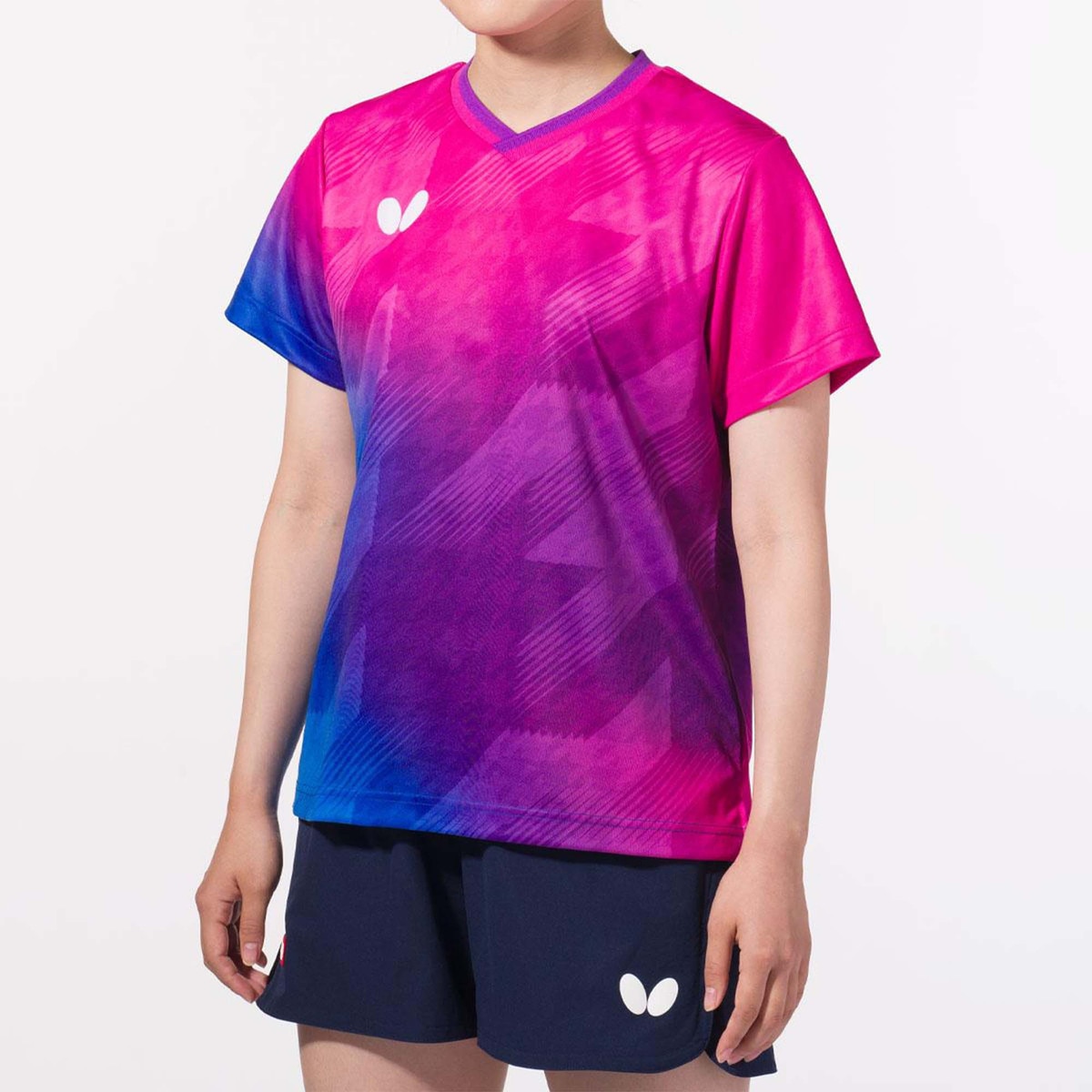 Butterfly Selasia Lady Shirt - Rose - Front - Lifestyle